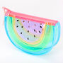 Trousse past&egrave;que transparente fluo,