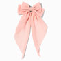 Blush Pink Long Tail Hair Bow Clip,