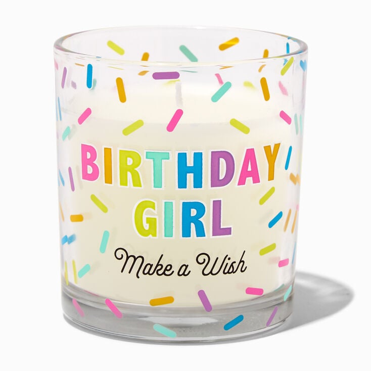 Birthday Girl Glass Cup Candle,