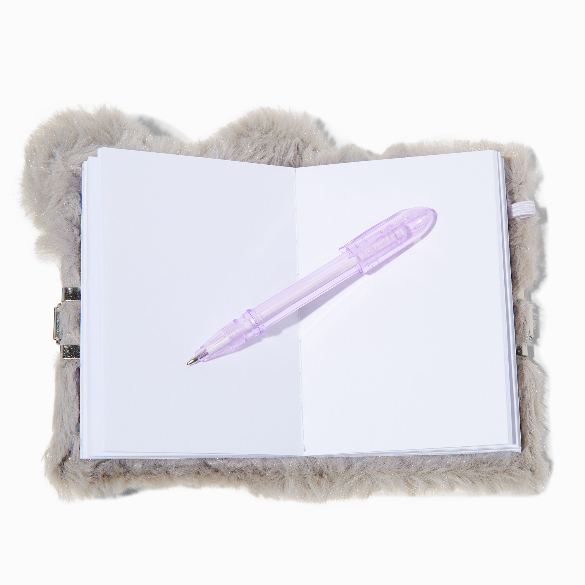 Journal à cadenas peluche koala lilas Claire's Club,