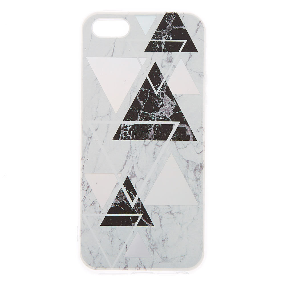Silver Geometric Marble Phone Case - Fits iPhone 5/5S,
