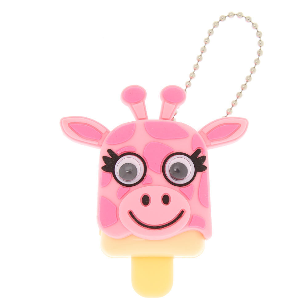 Pucker Pops Giraffe Lip Gloss - Pink Guava,