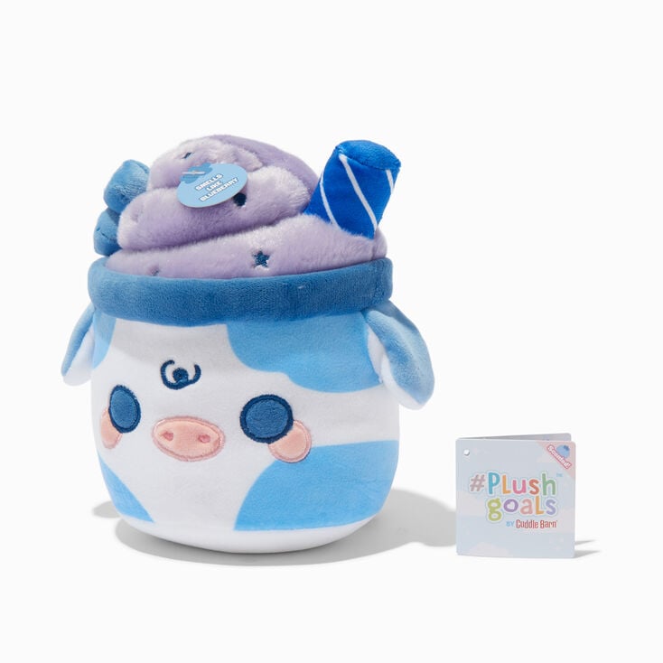 &#35;Plush Goals by Cuddle Barn&reg; 7&#39;&#39; Blueberry Mooshake Soft Toy,