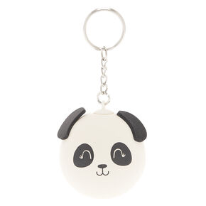 Panda Stress Ball Keychain - White,