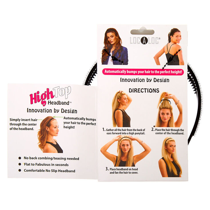 LocALoc&reg; High Top Headband - Black,