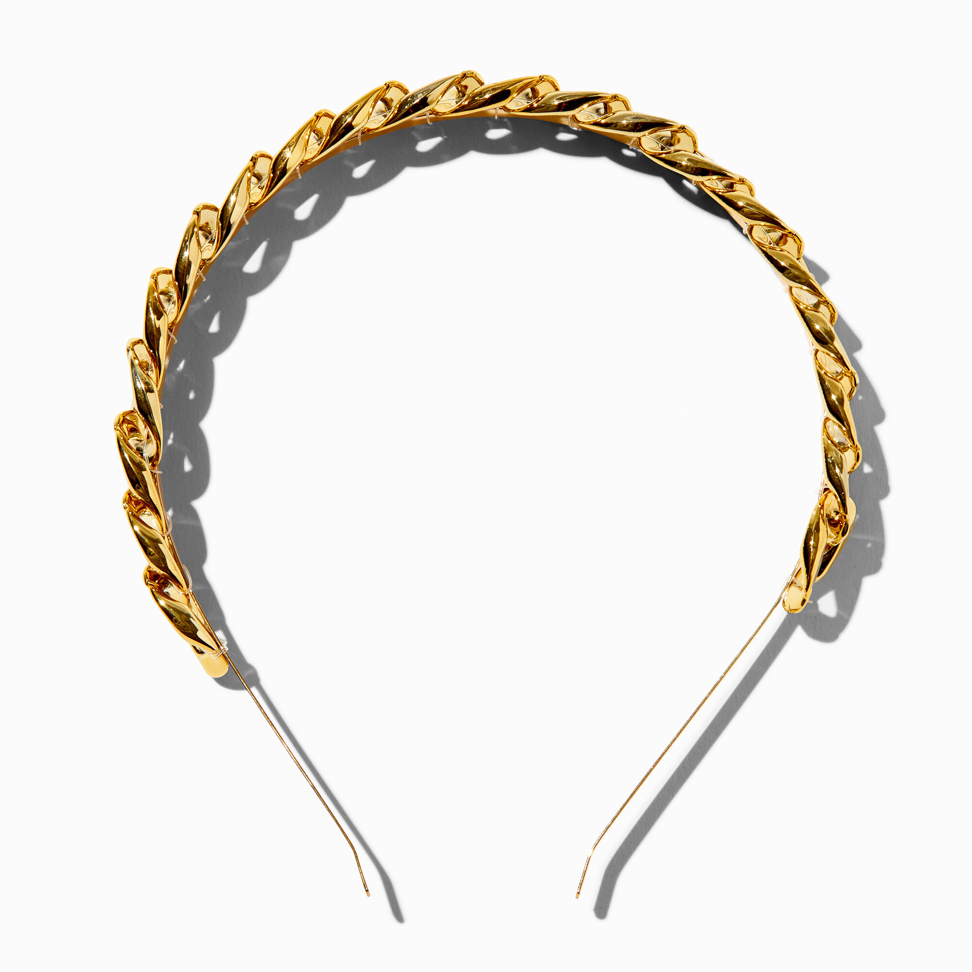 View Claires Chain Metal Headband Gold information