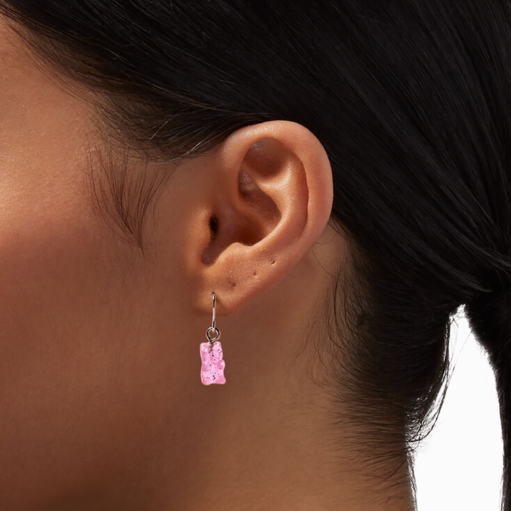 Glitter 0.5&quot; Gummy Bears&reg; Drop Earrings - 3 Pack,