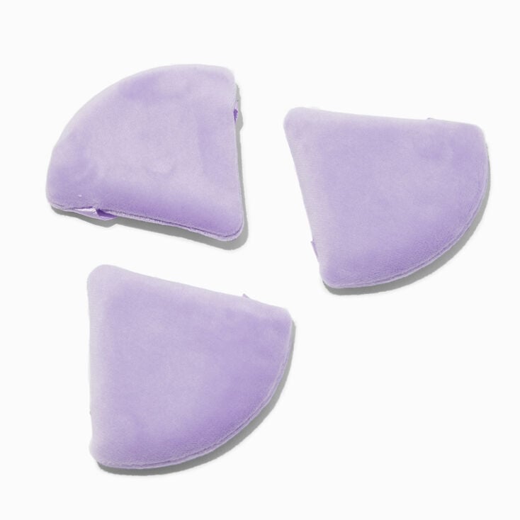 Purple Makeup Powder Puff Set - 3 Pack,