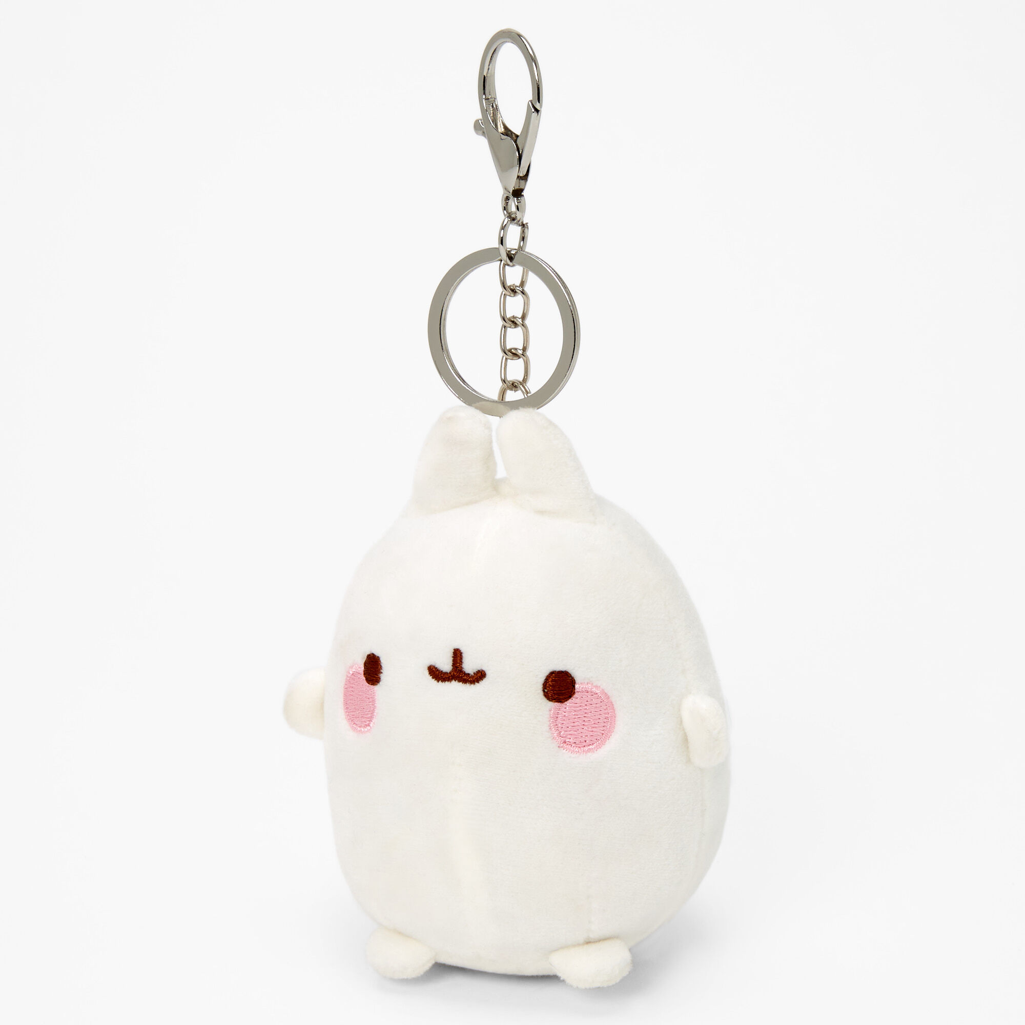 Molang™ Bunny Keychain Clip - White,