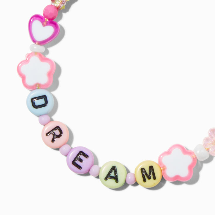 &quot;Dream&quot; Beaded Adjustable Bracelet,