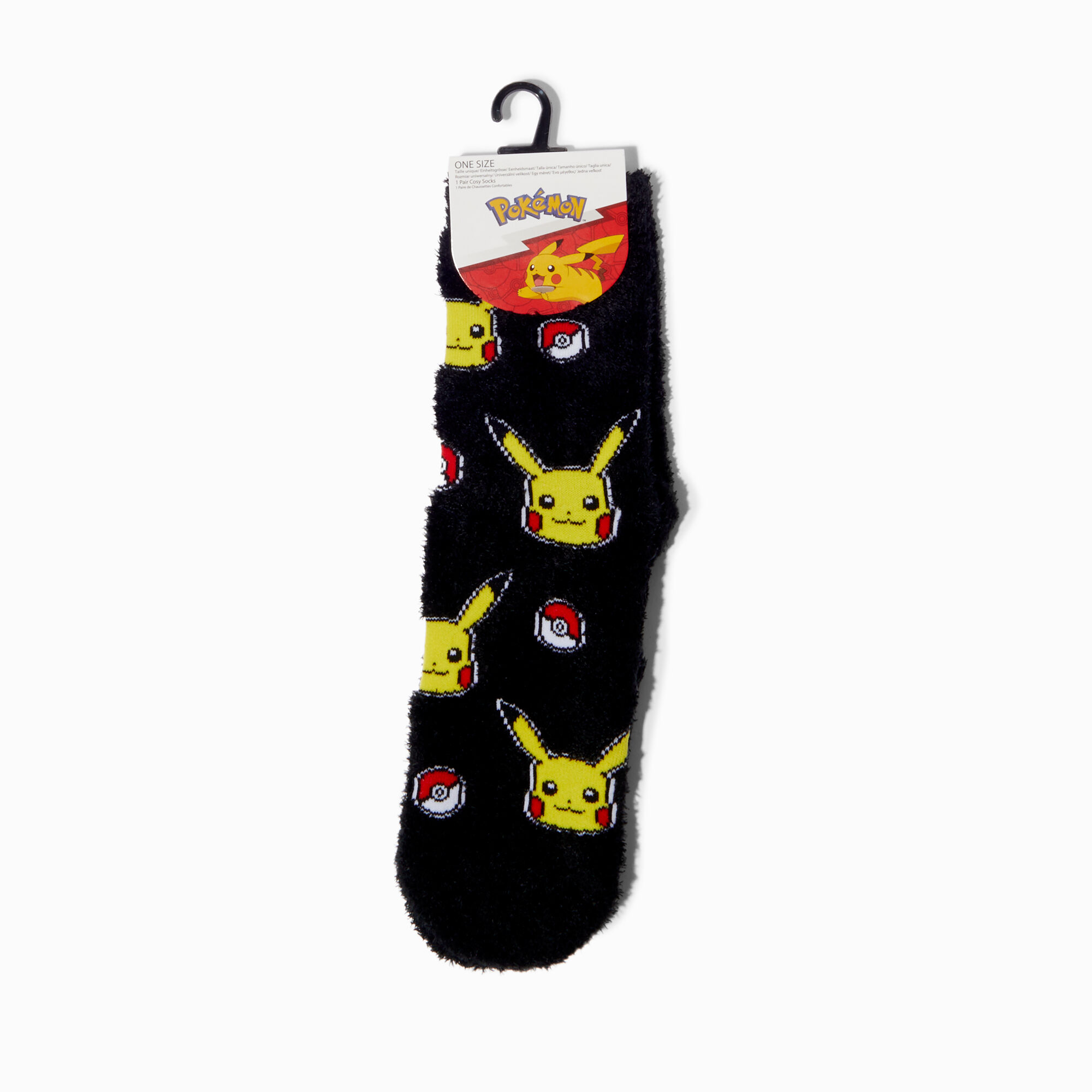Pokemon Boys Slippers Fuzzy Pikachu Slipper Socks for Kids | FPI Ventures