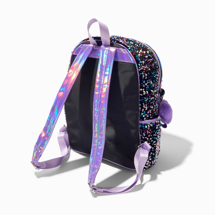 Claire's Club Lilac Butterfly Patch Mini Backpack