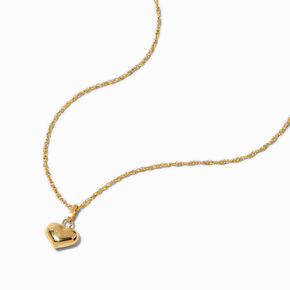 C LUXE by Claire&#39;s 14k Yellow Gold Heart Pendant Necklace,