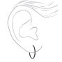 25MM Hoop Earrings - Black,