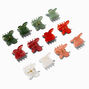 Fall Colours Butterfly Hair Claws - 12 Pack,