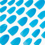 Blue Glitter Gel Almond Vegan Faux Nail Set - 24 Pack,