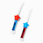 Red, White, &amp; Blue Stars Light Up Wand - Colors Vary,