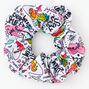 Unicorn Doodle Print Hair Scrunchie,