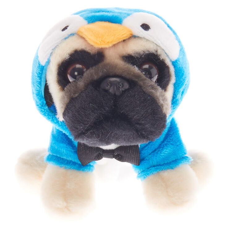 Claire's Petite peluche Doug the Pug™ en pingouin couleur crème