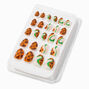 Green Swirl Tortoiseshell Stiletto Press On Vegan Faux Nail Set - 24 Pack,