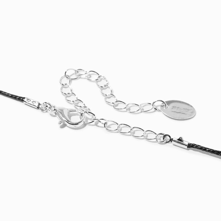 Black Ouija Triangle Planch Cord Pendant Necklace,