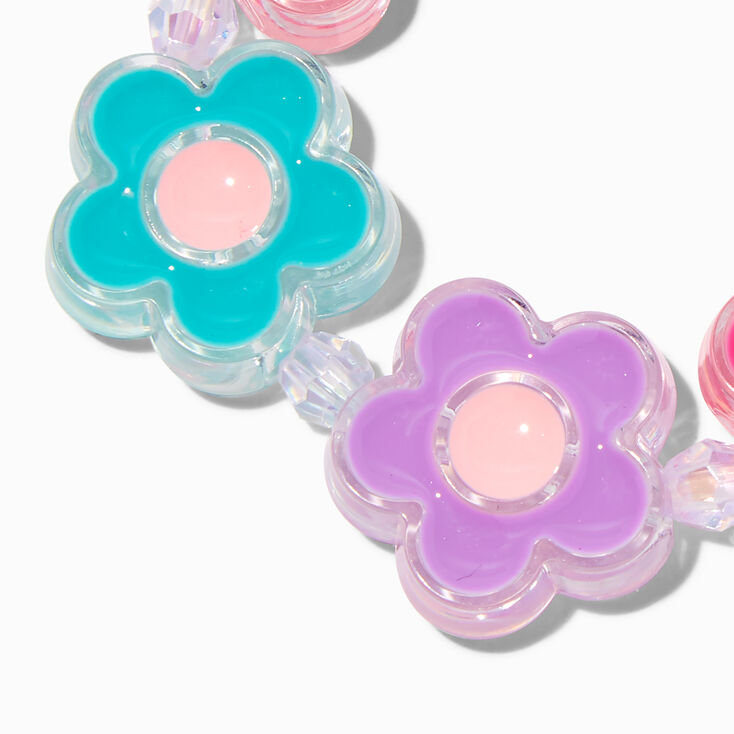 Claire&#39;s Club Flower Disc Stretch Bracelet,