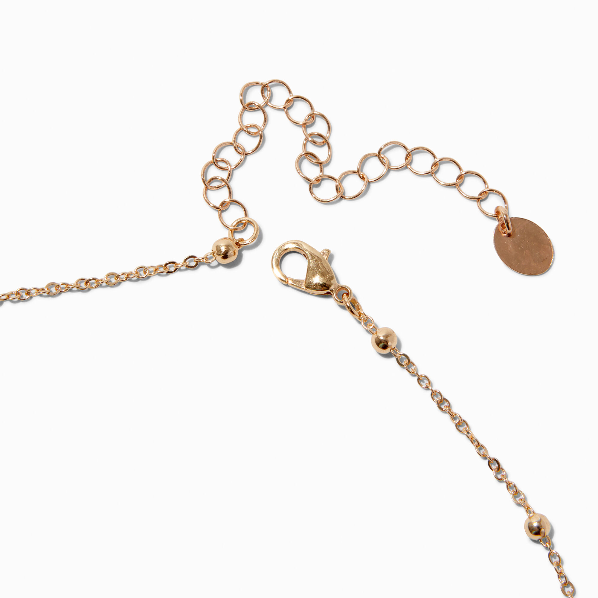 Clear Mystical Gem Long Pendant Necklace ,