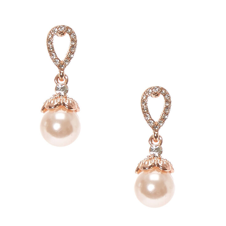 Blush Pearl Drop Earrings,