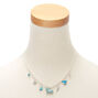 Collier tendance licorne cosmique bleue,