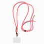 Blush Pink Cord Crossbody Phone Strap,