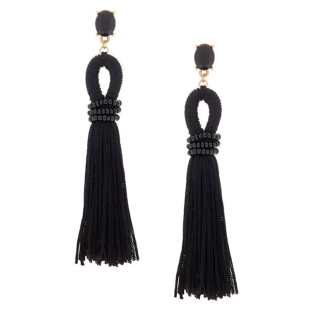 earrings on black one piece