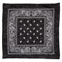 Bandeau bandana motif cachemire - Noir,