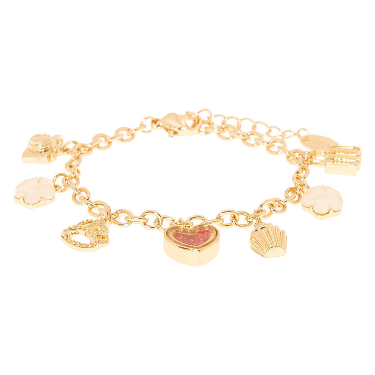 Gold Travel In Style Charm Bracelet,