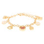 Gold Travel In Style Charm Bracelet,