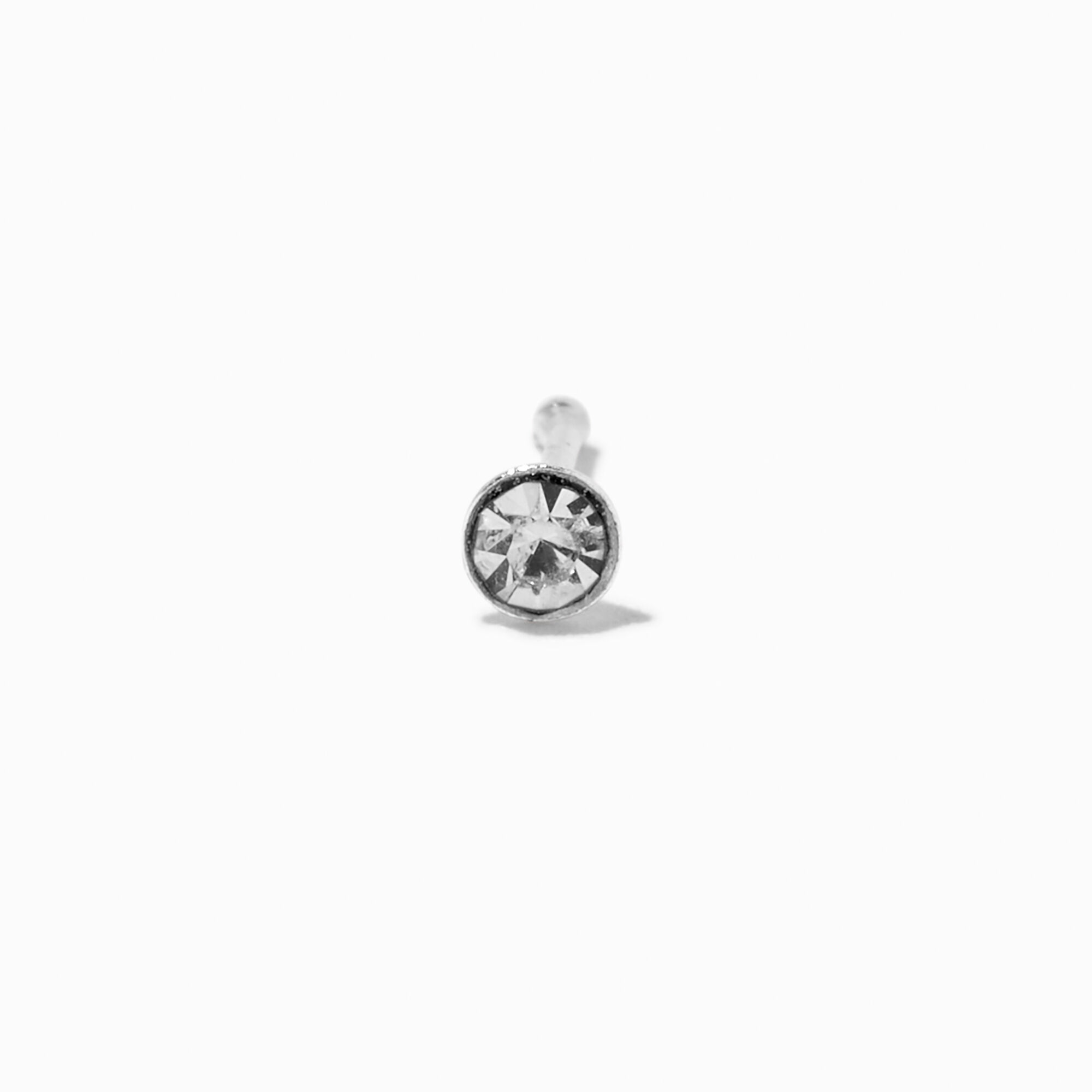 Sterling Silver 22G Mixed Nose Stud Ring Set 6 Pack