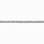 Silver-tone Cubic Zirconia Tennis Choker Necklace,