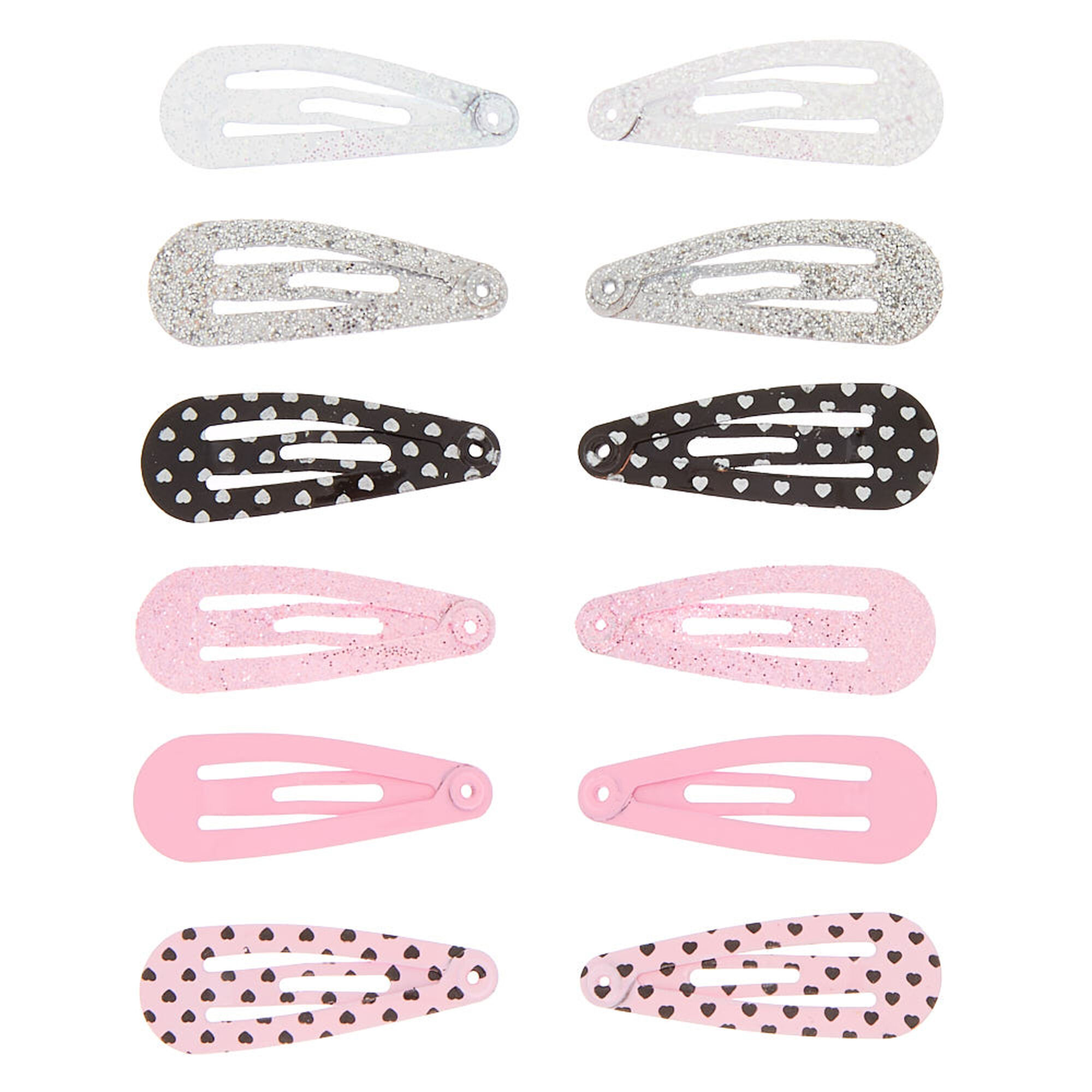 View Claires Club Mini Snap Hair Clips 12 Pack information