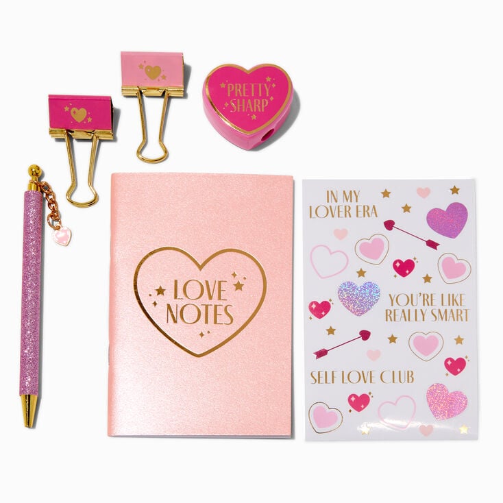 &quot;Love Notes&quot; Clear Stationery Set,