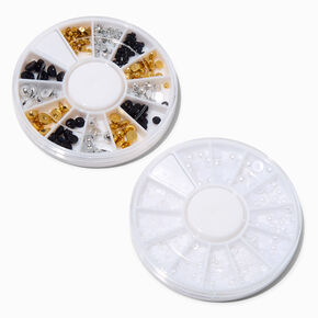 Metallic &amp; Pearl Nail Art Wheel - 2 Pack,