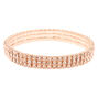 Rose Gold Rhinestone Stretch Bracelet,