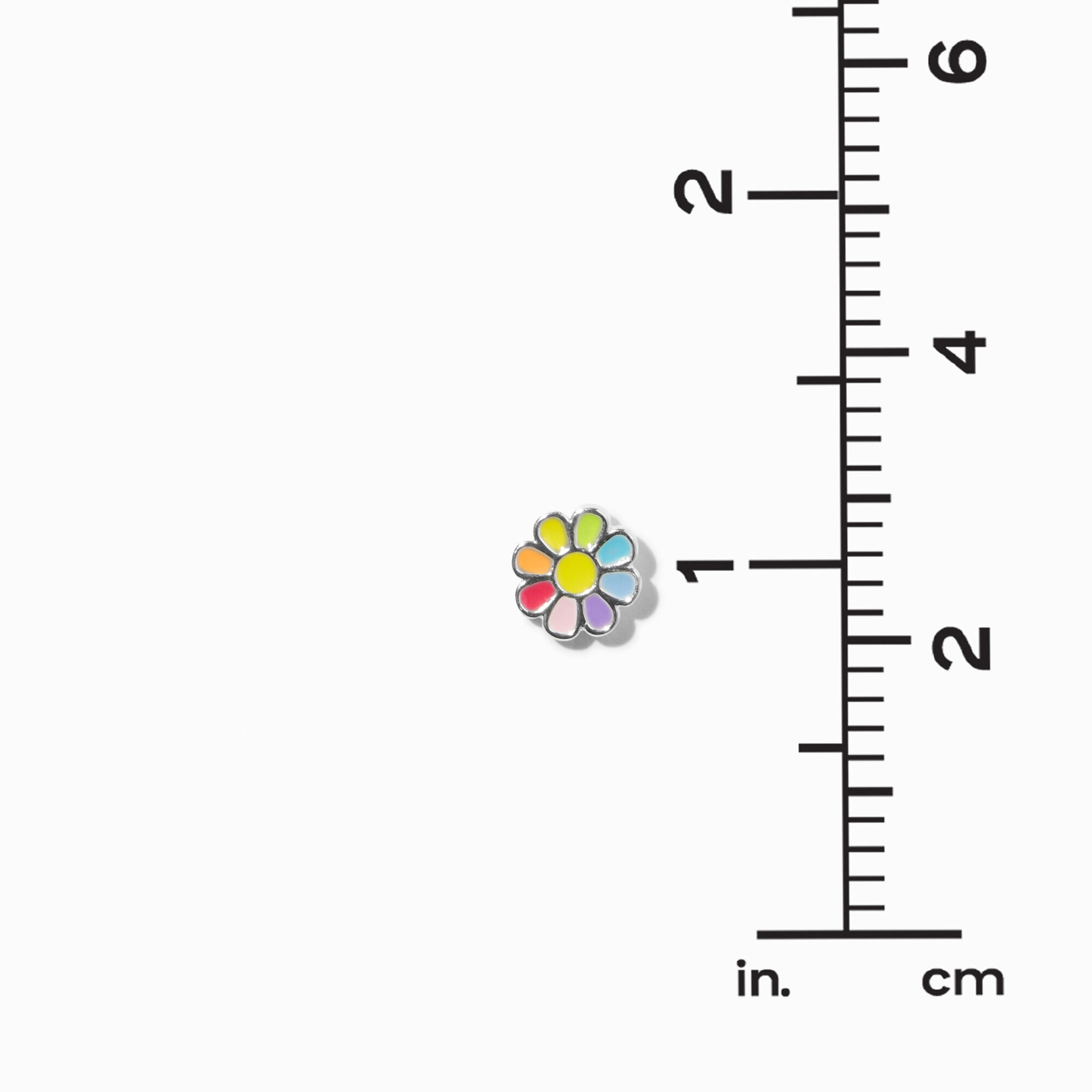 Rainbow Daisy Stud Earrings,