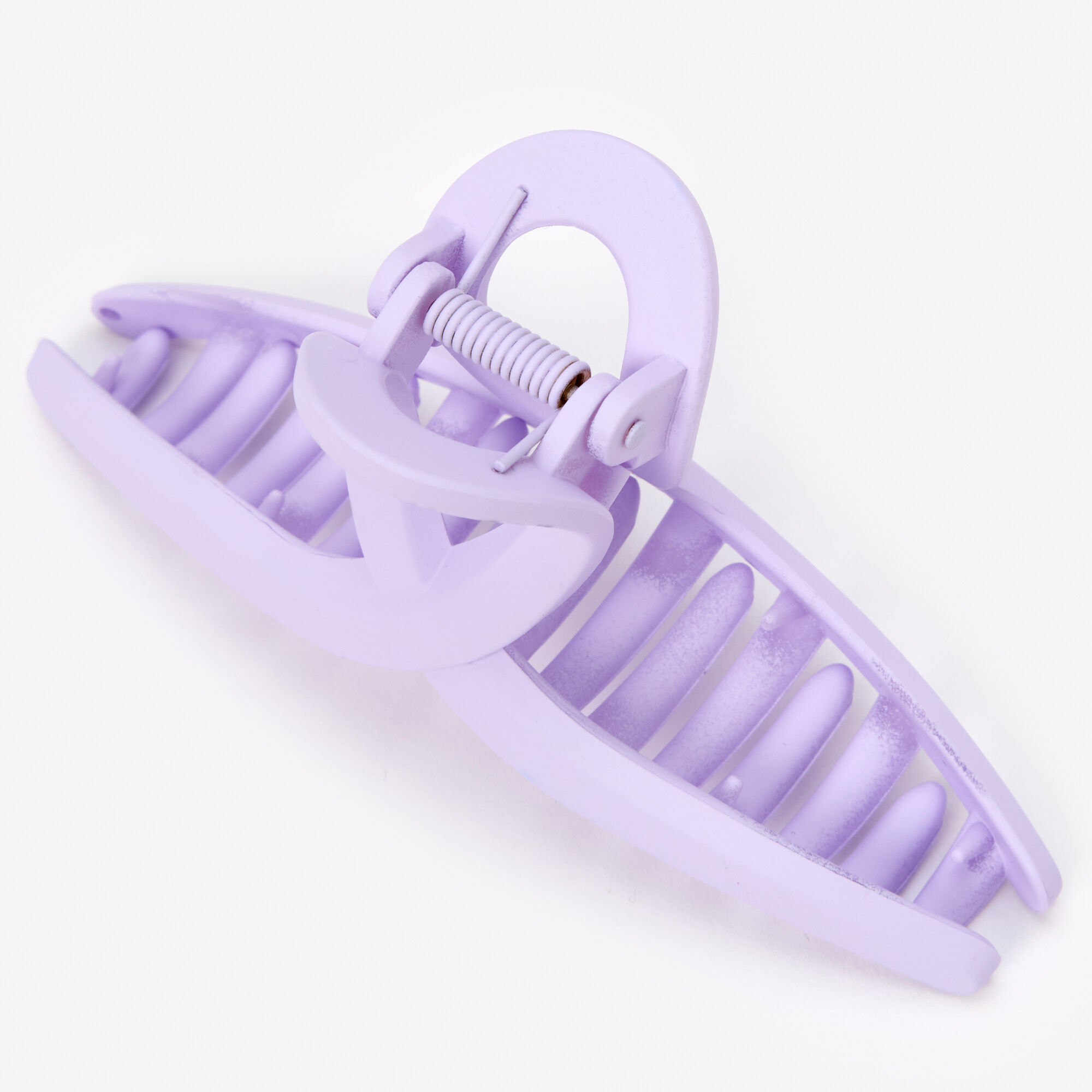 Large Loopy Thin Lilac Purple Hair Claw,