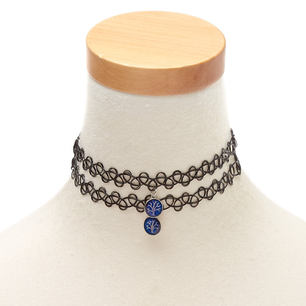 Mood Tree Of Life Tattoo Choker Necklaces 2 Pack