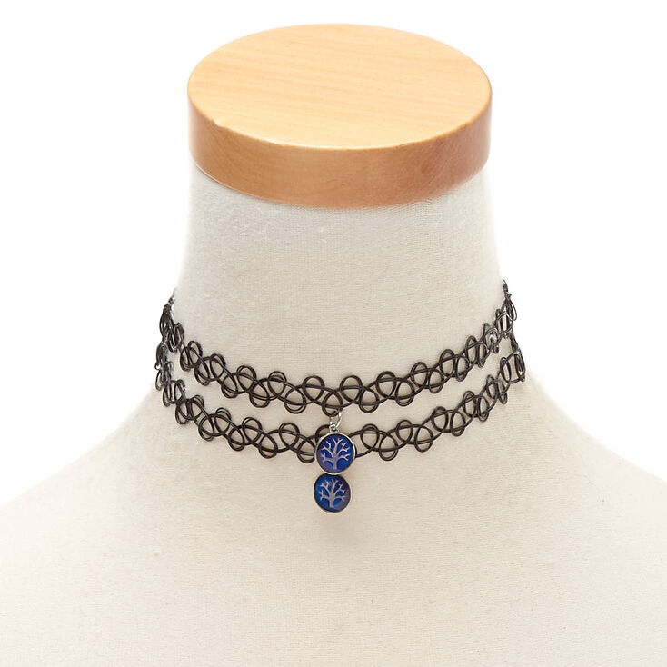 Mood Tree Of Life Tattoo Choker Necklaces - 2 Pack,