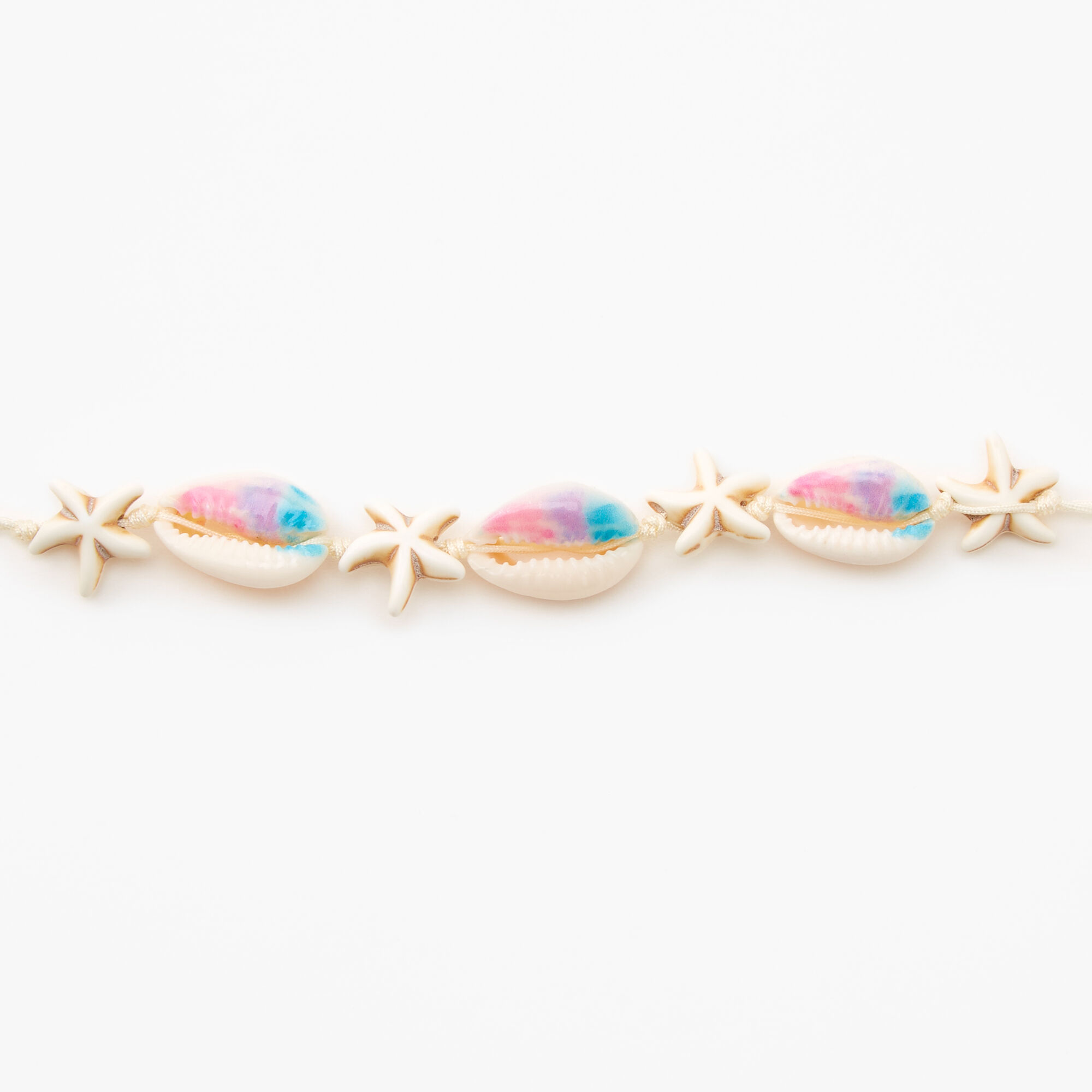 Ombre Mermaid Cowrie Shell Choker Necklace,