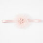 Claire&#39;s Club Pink Tulle Flower Headband,