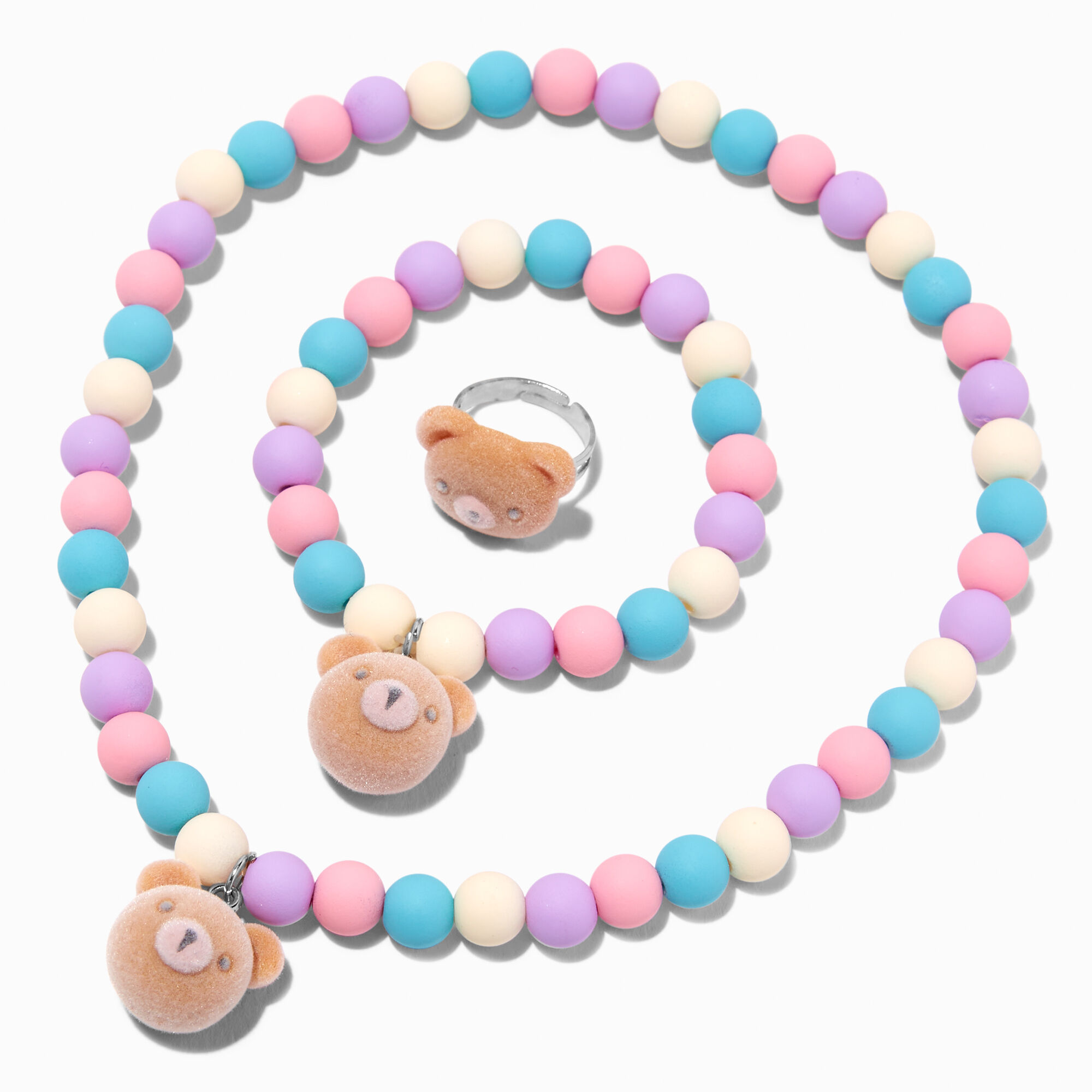 Claire's Club Forest Critters Matte Jewelry Set - 3 Pack,
