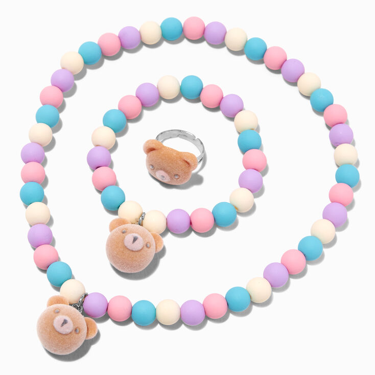 Claire&#39;s Club Forest Critters Matte Jewelry Set - 3 Pack,