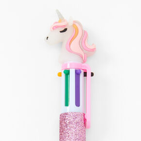 Icy Pink Unicorn Multicolored Pen - Pink,