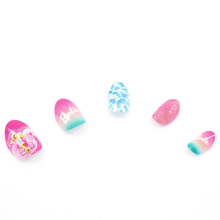 Barbie™ Malibu Press On Faux Nail Set – Pink | Claire's